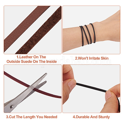 25 м 5 цвета плоский шнур из искусственной кожи OCOR-TA0001-46-1