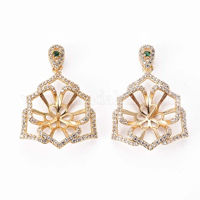 Латунная микропаве из прозрачного кубического циркония KK-Q765-008-NF-1