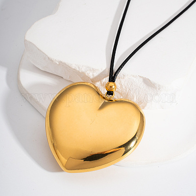 Стильные ожерелья из нержавеющей стали с подвеской в форме сердца для женщин LT7996-1