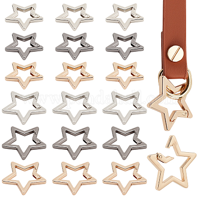 18шт 6 стиля пружинные кольца из цинкового сплава FIND-WR0008-81-1