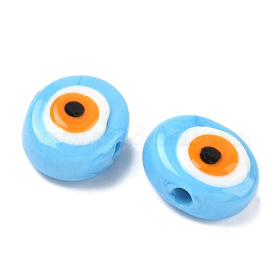 Ручной зло бусины глаз LAMP-G168-02I-1