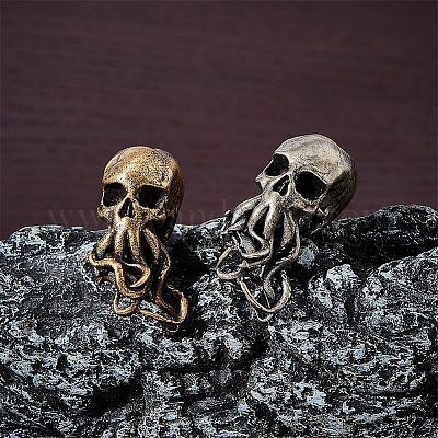 2 шт. латунные европейские бусины KK-FH0007-06AB-1