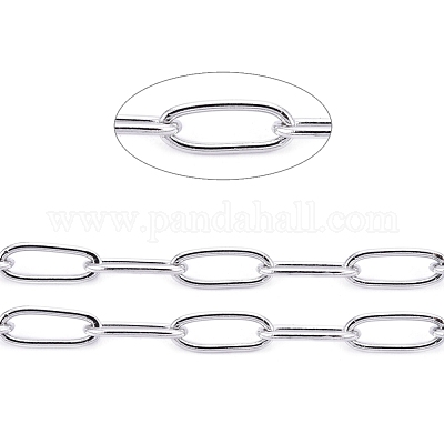 Не тускнеющие 3.28 фут 304 нержавеющая сталь скрепки цепи X-CHS-F010-01B-P-01-1