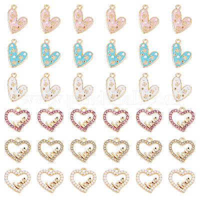 Подвески из сплава эмали 36шт 6 стиля FIND-FH0007-40-1