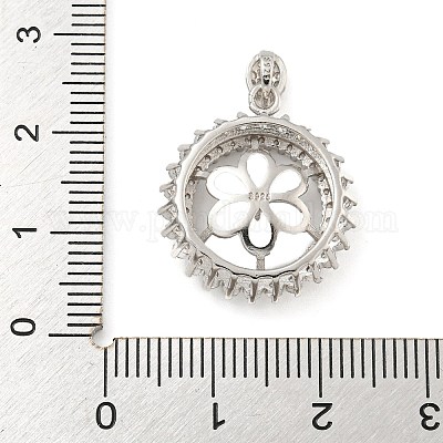 925 штырь из стерлингового серебра с микропаве из кубического циркония STER-B005-26P-1