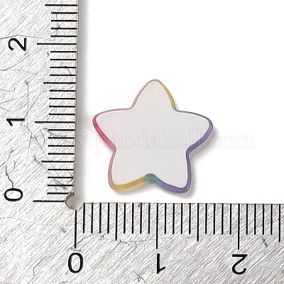 Кабошоны из акрилового пластика в стиле радуги OACR-R269-05B-1