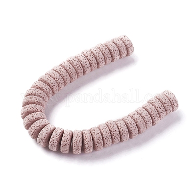 Бусы из натуральной лавы G-F671-02B-14-1