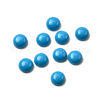 Синтетических бирюзовый кабошон G-C070-02C-1