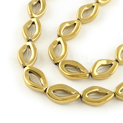 Гальванические немагнитная синтетический гематит бисер пряди G-R259-39F-1