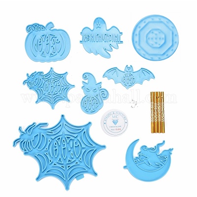 Diy тема Хэллоуина перезвон ветра набор форм из смолы DIY-D060-03GP-1