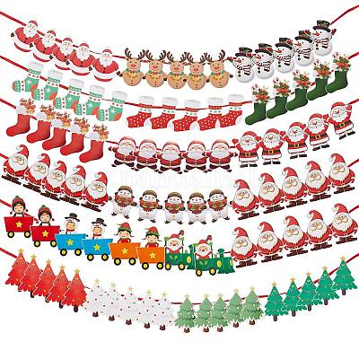 80 шт. рождественские украшения баннеры флаги JX062A-1