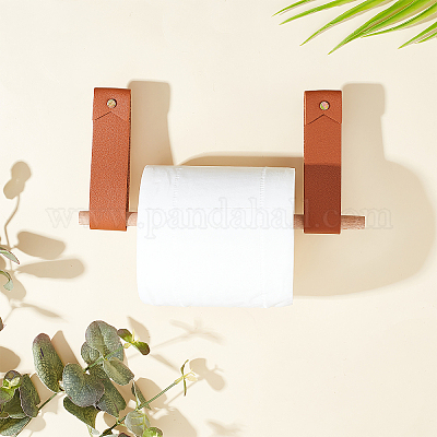 Прямоугольные ручки ящика из искусственной кожи AJEW-GA0004-06-1