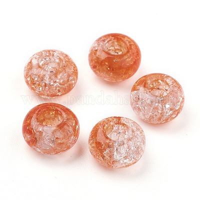 Прозрачных бусин акриловые треск MACR-E025-30-1