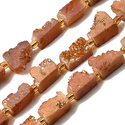 Гальванические натуральный druzy шарики агата стренг G-R012-A02-07-1