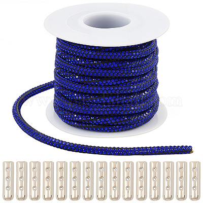 5 ярд шнуров из синтетического каучука со стразами&nbsp;OCOR-SP0001-33D-1