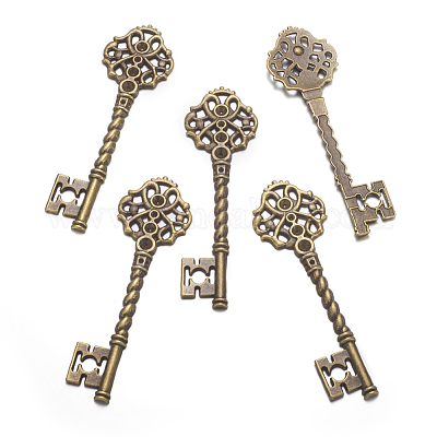 Ключевые тибетском стиле сеттинги кулон горный хрусталь TIBEB-A101291-AB-LF-1