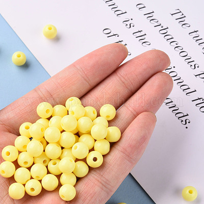 Непрозрачные акриловые бусины&nbsp;MACR-S370-C8mm-A10-1