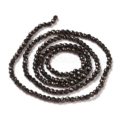 Стеклянные бусины с гальваническим покрытием  GLAA-H021-01A-FP06-1