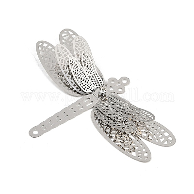 304 нержавеющая сталь кристалл стразы 3d насекомые коннекторы подвески STAS-H236-11B-P-1