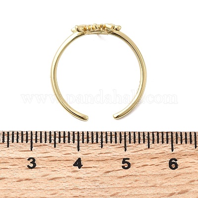 925 регулируемое кольцо на манжете из стерлингового серебра RJEW-P171-02G-1