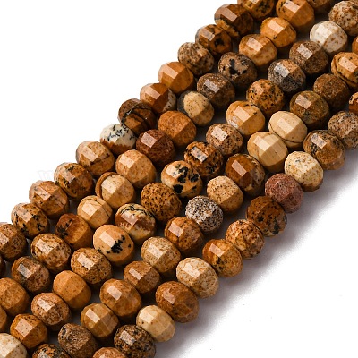 Естественного изображения яшмы бисер нитей G-P587-D12-01-1