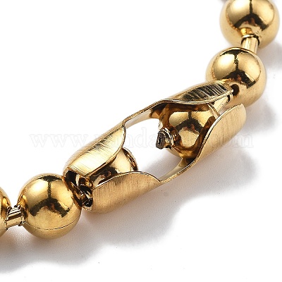 Ожерелья из шариковой цепи из нержавеющей стали 304 CHS-F009-01H-45cm-G-01-1