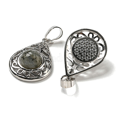 Природные подвески лабрадорита G-Q158-05P-30-1