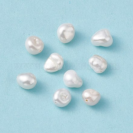 Perles de perles de keshi naturelles baroques PEAR-N020-P36-1