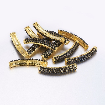 Alloy Curved Tube Beads PALLOY-K047-05-LF-1