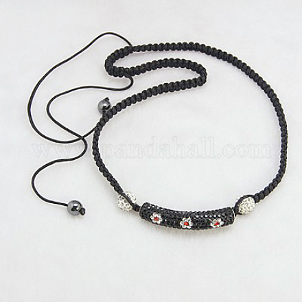 Fashion Rhinestone Necklaces X-NJEW-G059-2B-1
