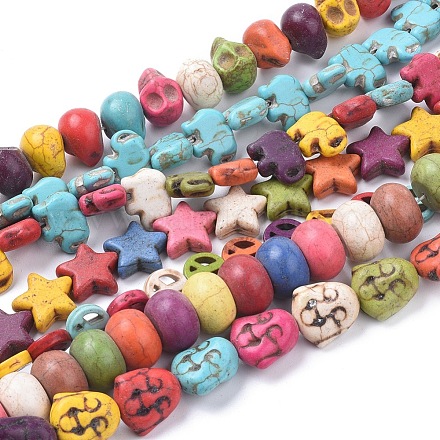 Synthetic Turquoise Beads Strands G-I262-01-1