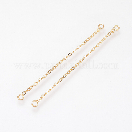 Brass Chain Links connectors KK-Q735-163G-1