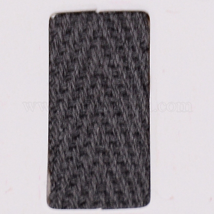 綿ツイルテープリボン  ヘリンボーンリボン  裁縫用  グレー  1インチ（25mm） X-OCOR-WH0063-19T-1