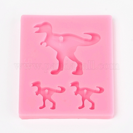 Stampi per pendenti in silicone alimentare per dinosauri AJEW-WH0022-23-1