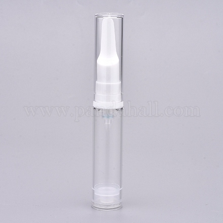 10mlプラスチック透明デュワーボトル  空のアイクリームチューブバイアル  透明  12x1.9cm  容量：10ミリリットル MRMJ-WH0061-03B-1