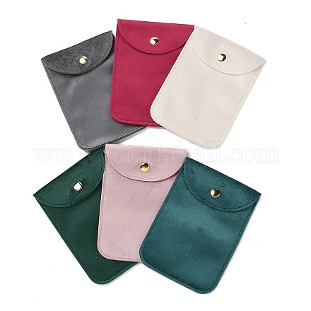 Бархатные мешочки для хранения украшений с кнопкой для браслетов ABAG-P013-01-1