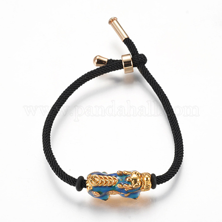Bracelets réglables en nylon X-BJEW-L639-08A-1