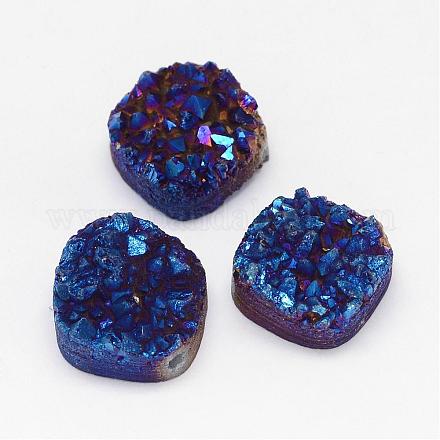 Galvanizadas druzy natural de cristal de cuarzo G-G888-03A-1