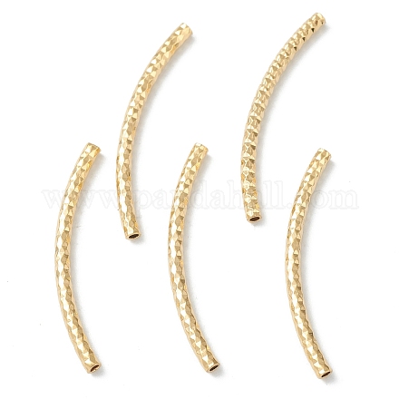 Perles tubulaires en laiton X-KK-Y003-86G-G-1