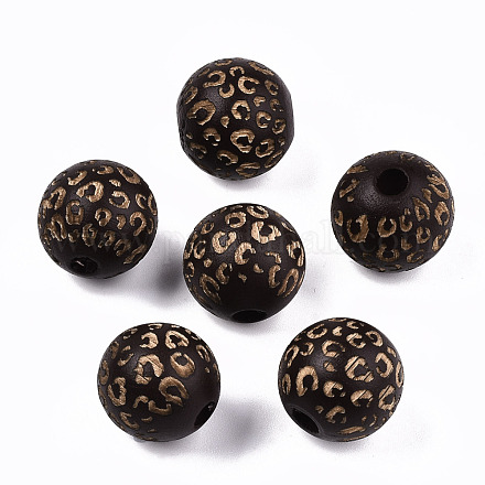 Perle di legno naturale verniciate WOOD-T021-53B-02-1