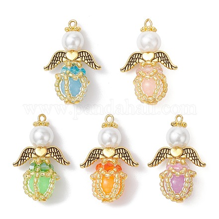 Подвески из стеклянных бусин и стеклянных бусин ручной работы PALLOY-MZ00963-1