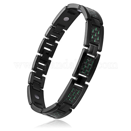 Bracelets de bande de montre de chaîne de panthère d'acier inoxydable de Shegrace JB660C-1