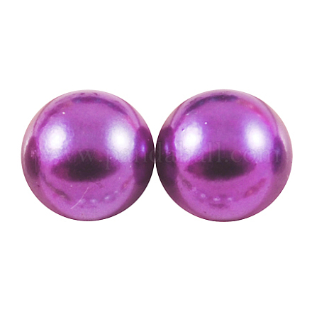 ABS Plastic Imitation Pearl Cabochons SACR-S738-10mm-Z47-1