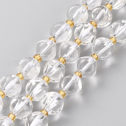 Chapelets de perles en cristal de quartz naturel G-A030-B36-8mm-A-1