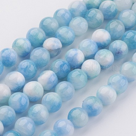 Natural Persian Jade Beads Strands G-J356-15-8mm-1