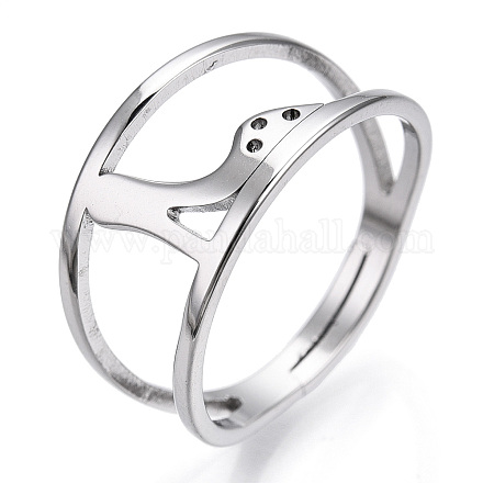304 anillo ajustable para zapatos de tacón de acero inoxidable para mujer. RJEW-T027-07P-1