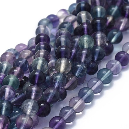 Chapelets de perles en fluorite naturel G-I249-B02-01-1