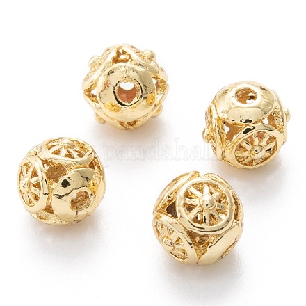 Alloy Hollow Beads PALLOY-P238-17G-RS-1