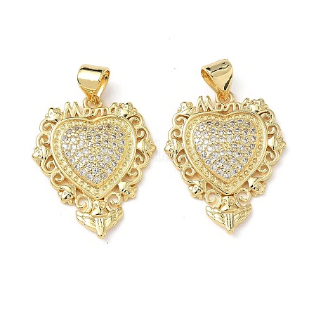 Латунные микро проложить кубического циркония подвески KK-L243-14G-02-1