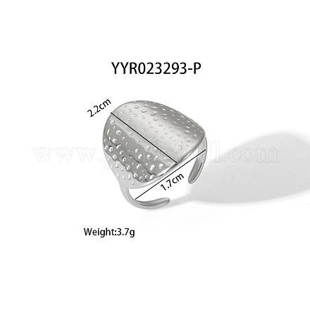 Геометрические открытые манжетные кольца из нержавеющей стали 304 с неровной формой и высоким качеством NH8943-4-1